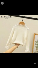 純色針織打底衫